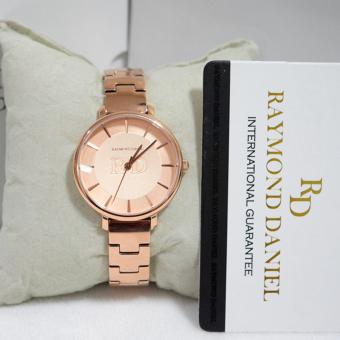 Raymond Daniel 268 - Jam Tangan Wanita - RD 268 - Rose Gold - Stainless Steel - Anti Air  