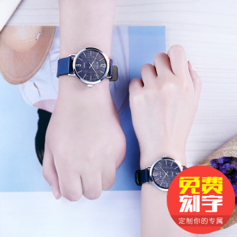 Gambar Retro tahan air Shishang model perempuan jam tangan Couple