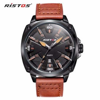 Ristos Fashion Casual Watches For Men Luxury Brand Analog QuartzWatch Male Automatic Date Watch Army Mens Wristwatch - intl  