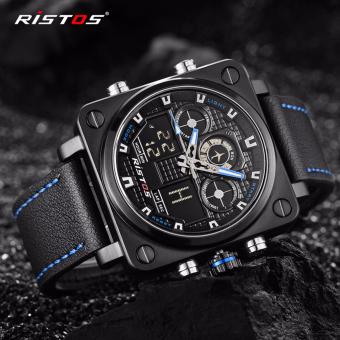 RISTOS Men's Watch Sport Waterproof Analog Quartz Sports LED Digital Multifunction Waterproof Sports Men Watch 9343 - intl  
