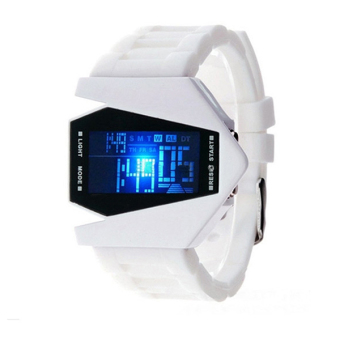 Rorychen Men&Women Oversized LED Light Digital Sports Watches(White)  