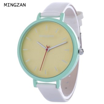 S&L MINGZAN 6207 Women Quartz Watch Stereo Scales Leather Band Female Wristwatch (Yellow) - intl  
