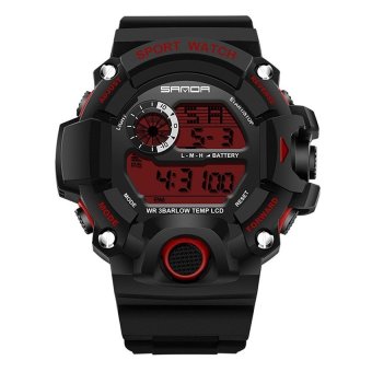 SANDA Mens Digital Analog Waterproof Quartz Wrist Watch - intl  