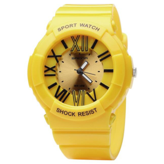 SANDA Quartz Watch Men Women Watches 2016 Top Brand Luxury Famous Wristwatch Male Female Clock Wrist Watch Ladies Quartz-watch(Yellow)    