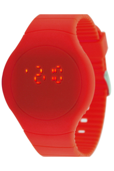 Sanwood® Unisex Ultra-thin Sport Touch LED Digital Bracelet Wrist Watch Red  