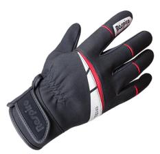 Sarung Tangan Respiro Sparx Black red Safety Biker Full Gloves