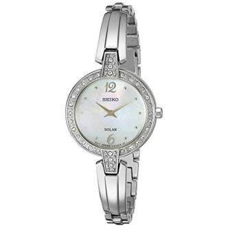 Seiko Women's SUP287 Solar Bangle Analog Display Japanese Quartz Silver Watch - intl  