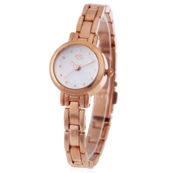 SH George Smith Female Quartz Watch Slender Stainless Steel Band Lovely Small Dial Wristwatch Gold - intl  