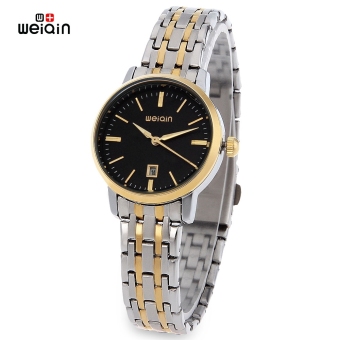 SH WeiQin W00137BL Women Quartz Watch Imported Movt 3ATM Calendar Wristwatch Black - intl  