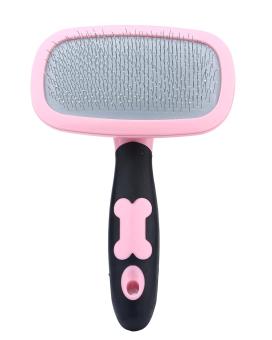 Gambar shangqing Dog Massage Comb For Shedding Long And Short HairRotatable Pet Cat Matted Fur Cutter, Pink
