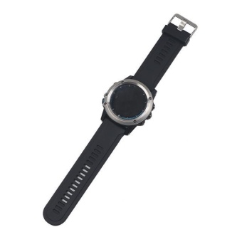 Silicone Strap Replacement Watch Band + Lugs For Garmin Fenix/Fenix 2 Watch BK - intl  