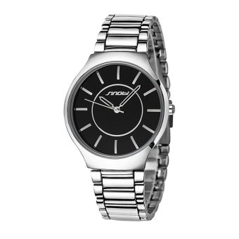 SINOBI Hot sell Female Black Quartz Wrist Watches Womens Sport Dress bracelet Watch Reloj 9442  