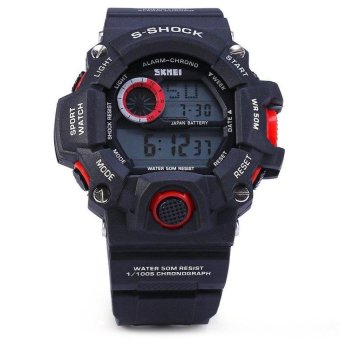 SKMEI 1019 MILITARY LED WATCH (RED)(Not Specified)(OVERSEAS) - intl  