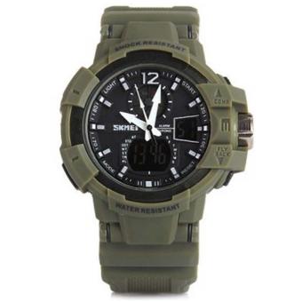 SKMEI 1040 Jam Tangan Pria Sport Analog - Digital Silikon PU 48 mm - Anti Air 50 M Renang - Water Resistant Watches  