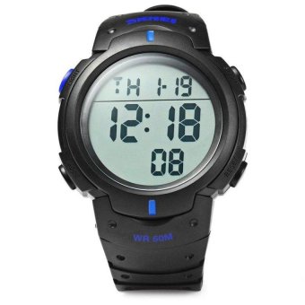 SKMEI 1068 MULTIFUNCTIONAL LED MILITARY WATCH (BLUE)(Not Specified)(OVERSEAS) - intl  