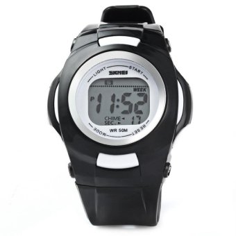 SKMEI 1094 CHILDREN 5ATM WATER RESISTANT DIGITAL WATCH (BLACK) - intl  