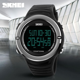 SKMEI 1209 Brand Men's Waterproof Watch Men's LED Digital Sports Watch - Yellow  