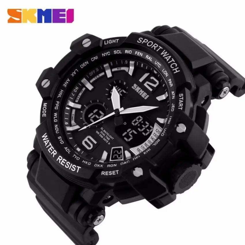 Kaca Jam tangan waterproof SKMEI AD1137 dibuat dengan material yang sangat jernih sehingga Anda dapat melihat angka jam dengan jelas.