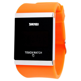 Skmei Fashion Sports LED Touch Screen Water-resistant Couple Colorful Watch 0983(orange)  