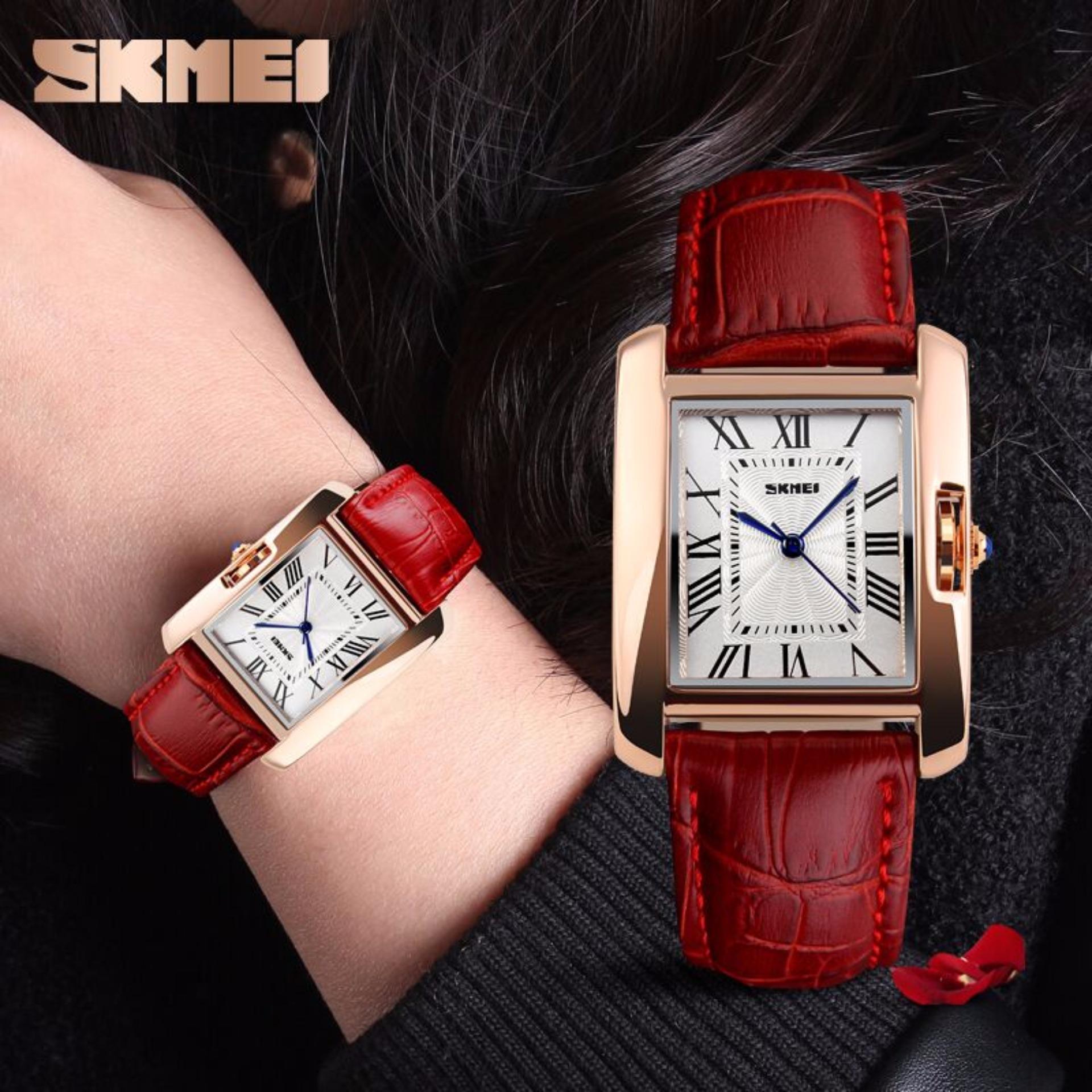 SKMEI Jam Tangan Wanita Classic Time Piece Fashion Watch Casual Ladies Leather Strap Water Resistant Anti SKMEI Dual Time Men Sport LED Watch Anti Air ...