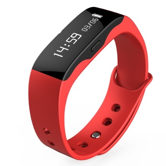 SKMEI L28T Men and Women General Fashion Professional Sports Fitness Outdoor Sleep Monitor Watch Bluetooth 4.0 Waterproof Smart Watch - Red - intl  