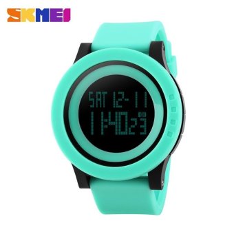 SKMEI merek Watch 1142M wanita militer olahraga mode silikon tali Waterproof LED Digital Clock Digital jam tangan - intl  