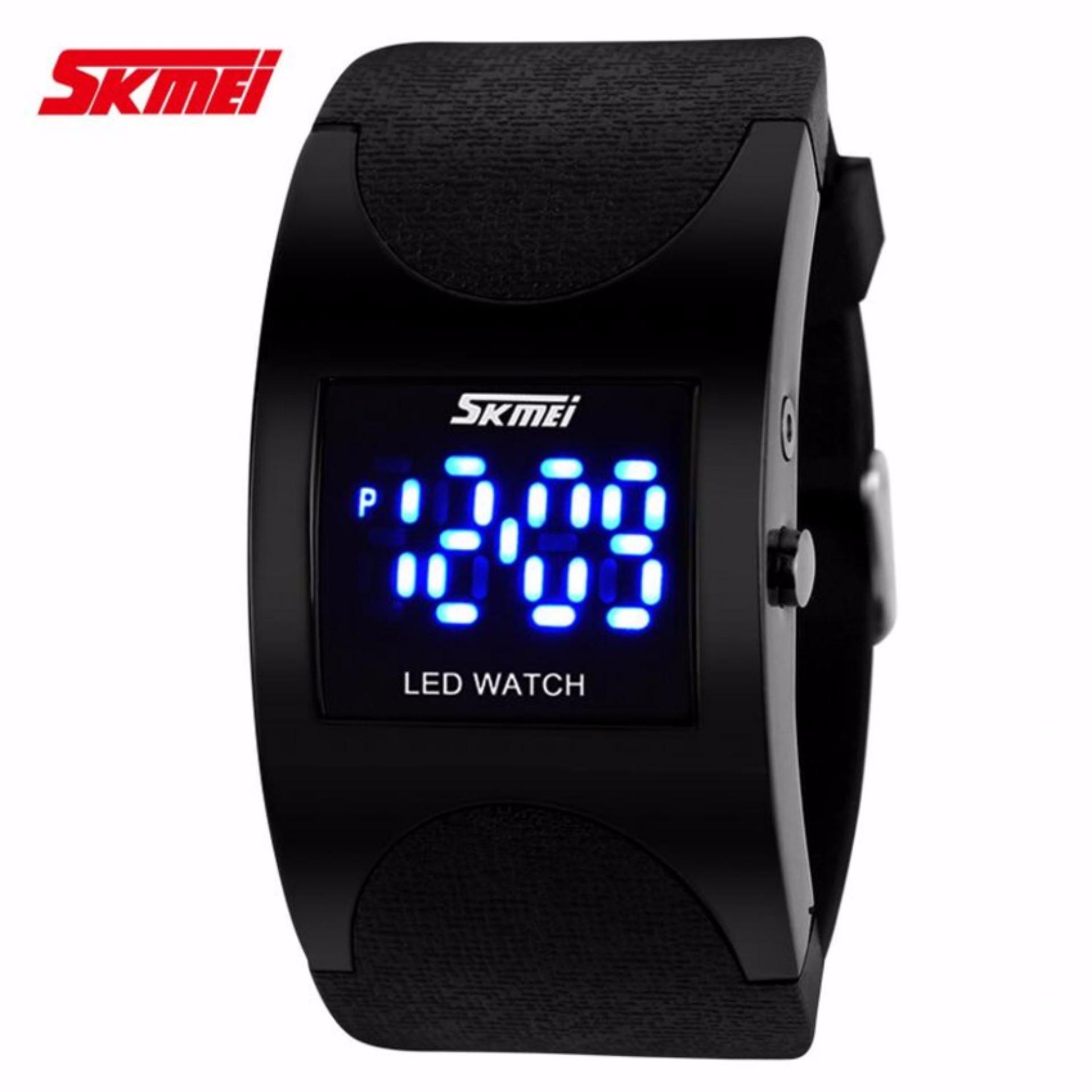 SKMEI Silicon Sport Wristband Jam Tangan LED Gelang Watch Water Resistant 50m 0951 Tali Silicone Karet