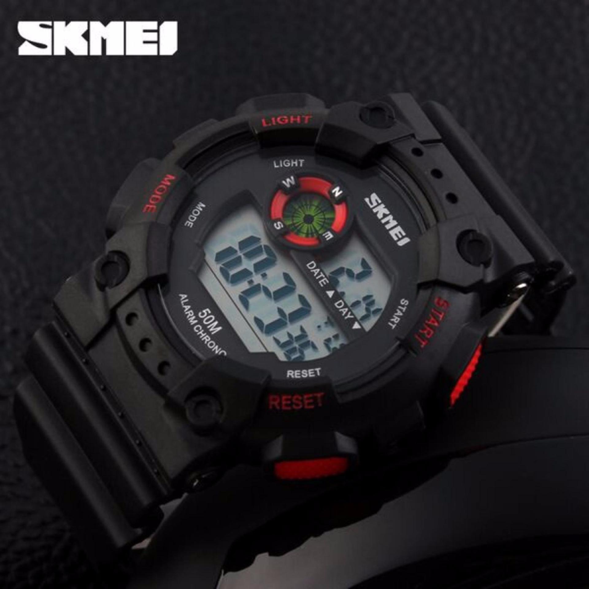 ... SKMEI Sport Men LED Watch Anti Air Water Resistant WR 50m DG1101 Jam Tangan Pria Tali ...