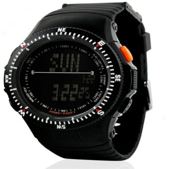 Skmei Sports Watch for Men / Boy / Student / Mens Digital WatchesLED Water Resistant 0989 Black - intl  