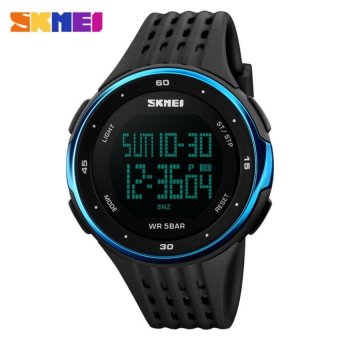 Skmei Sports Watch For Men / Boy / Student / Mens Digital WatchesLED Water Resistant 1219 Black - intl  