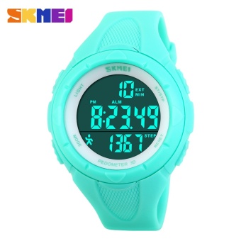 SKMEI Watch 1108 perempuan olahraga Watches 3D Digital LED Display Olahraga Watch Montre Femme 50M Waterproof jam tangan - intl  