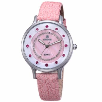 SKONE Brand Women's Fashion Quartz Sport Watches for Girls PU Leather Strap Wristwatches Luminous Hands Clocks 396003 - intl  