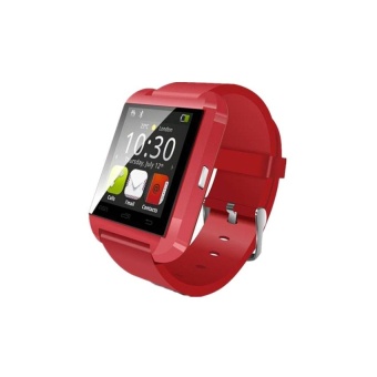 Smart Bluetooth Watch For iOS Android Red - intl  