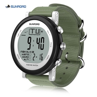 SUNROAD FR721 Fishing Digital Barometer Men Watch Altimeter Sports Wristwatch - intl  