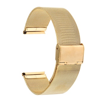 Super-thin Stainless Steel Gender Neutral Watchband Strap - Gold / 18mm - intl  