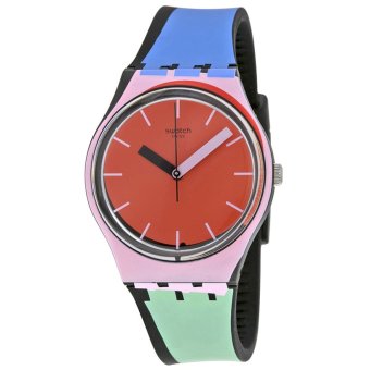 Swatch - Jam Tangan Wanita - Pelangi-Merah - Rubber Pelangi - GB286 A Cote  