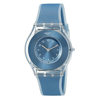 Swatch Women's SFS103 Skin Analog Display Swiss Quartz Blue Watch - intl  