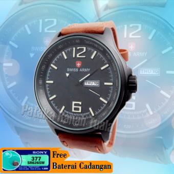 Swiss Army - 1062 - Tali Kulit - Jam Tangan Pria - Analog  