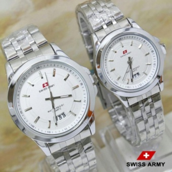 Swiss Army Couple (pria dan wanita) - Stainless Steel - SA X-54321C  