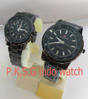 Swiss Army Couple Watch - Stainless steel - SA 6877 Black  