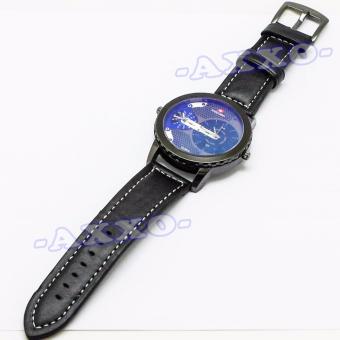 Swiss Army Dual Time - Jam Tangan Pria - Strap Kulit - Hitam Variasi Biru - SA 0047 April 2018 - 4 Swiss Army Dual Time - Jam Tangan Pria - Strap Kulit - Hitam Variasi Biru - SA 0047 - 4