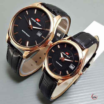 Update Harga Swiss Army Jam Tangan Couple - Tali Kulit 