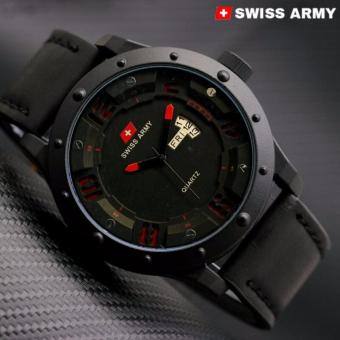 Swiss Army - Jam Tangan Dual Time Pria - Stainless Steel - SA 1035 SW  