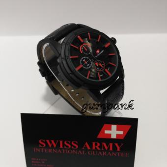 Swiss Army Jam Tangan Pria Strap Kulit SA 2121