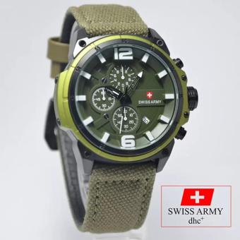 SWISS ARMY SA1792AC - Jam Tangan Pria - Canvas Crono - Premium Watch  