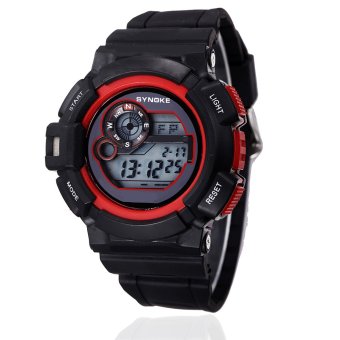 SYNOKE 67556 Fashion Multi-function Digital Waterproof Sports Wrist Watch ss67556 Red  