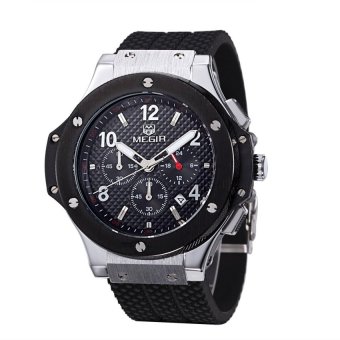 TATA MEGIR Mountaineering Outdoor Sports Watches Authentic FashionWaterproof Quartz Watch Men And Women Couple Models 3002G (White)(Not Specified)(OVERSEAS) - intl  