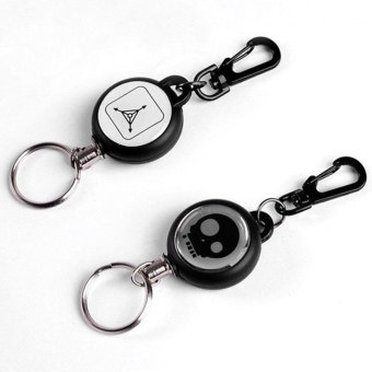 Telescopic Wire Rope Anti Lost Key Ring Keychain Retractable Gear Finder Gadget - intl  