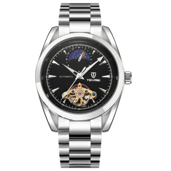 Tevise 795DFL-H Top Brand Tourbillon Luxury Digital Casual Watch Men Business Steel Wristwatch Automatic Mechanical Fashion Leather Wrist Watches - intl  