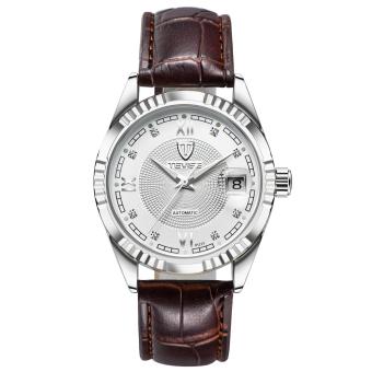 TEVISE Man New Fashion Luminous leather strap Automatic Mechanical Watch - intl  